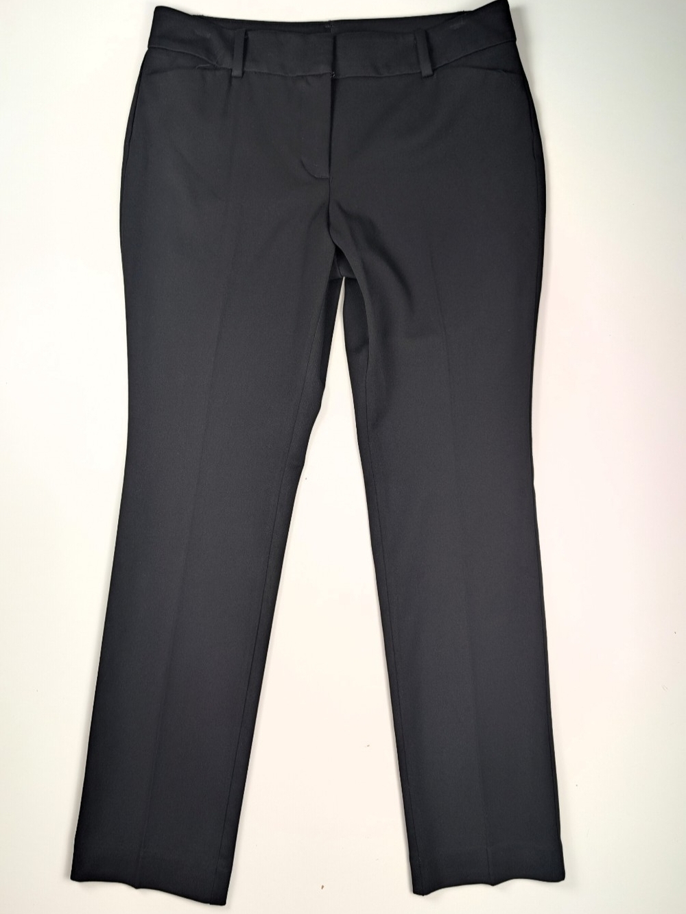 Ann Taylor Petite Womens Black Modern Fit Stretch Dress Pants Trousers 6P